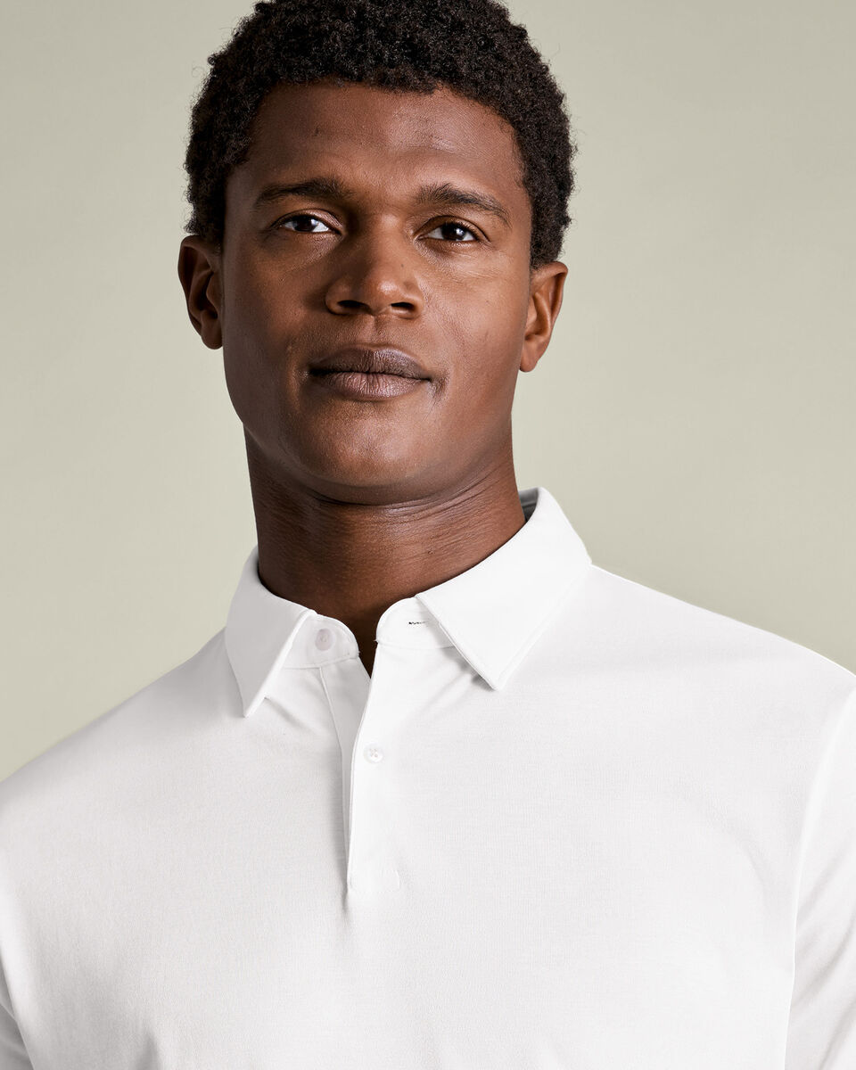 Smart Cotton Polo – White