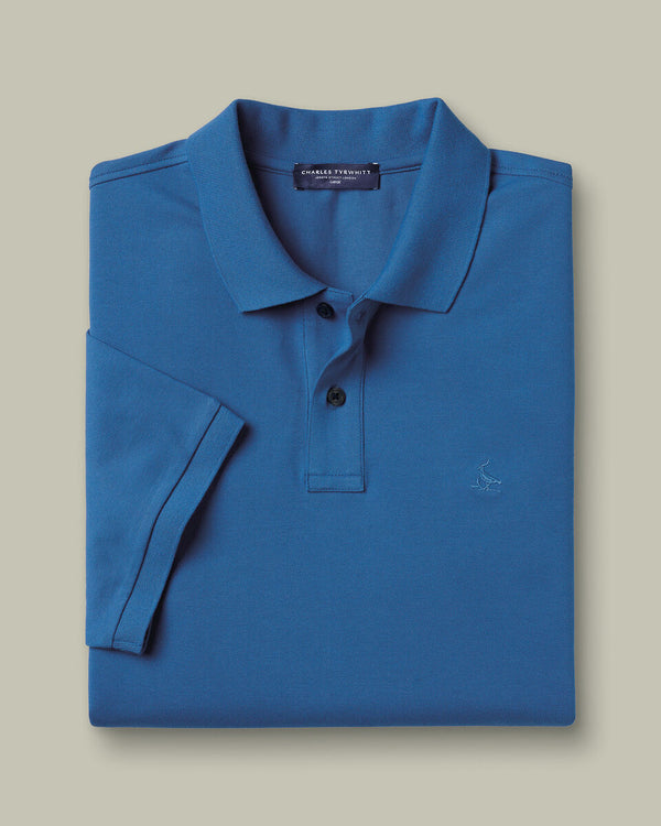 Pique Polo – Ocean Blue