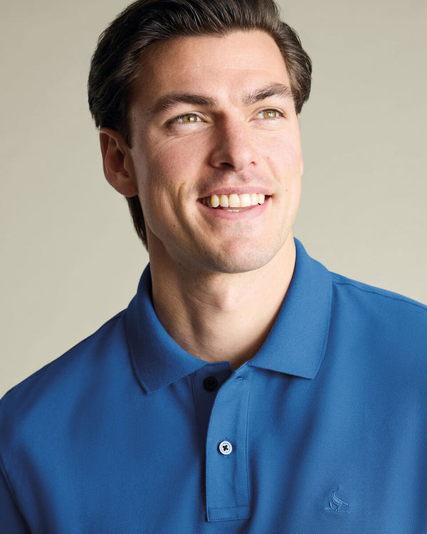 Pique Polo – Ocean Blue