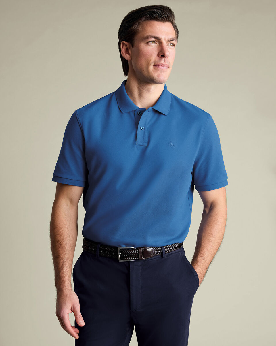 Pique Polo – Ocean Blue Main image
