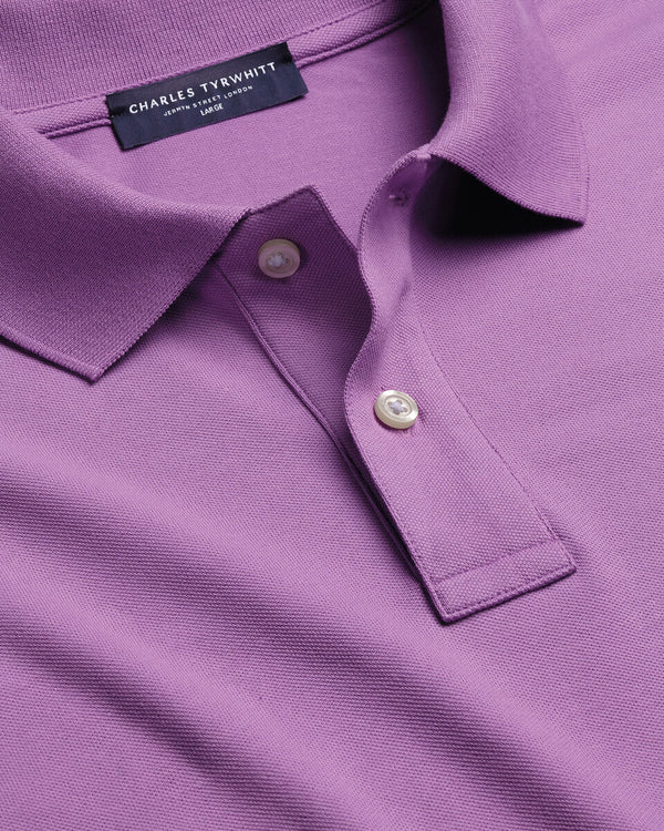 Pique Polo – Purple