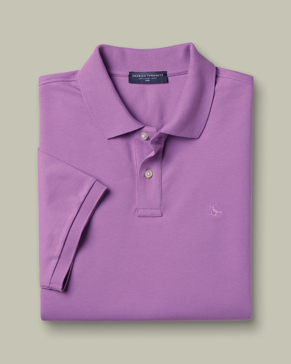 Pique Polo – Purple