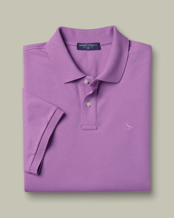 Pique Polo – Purple