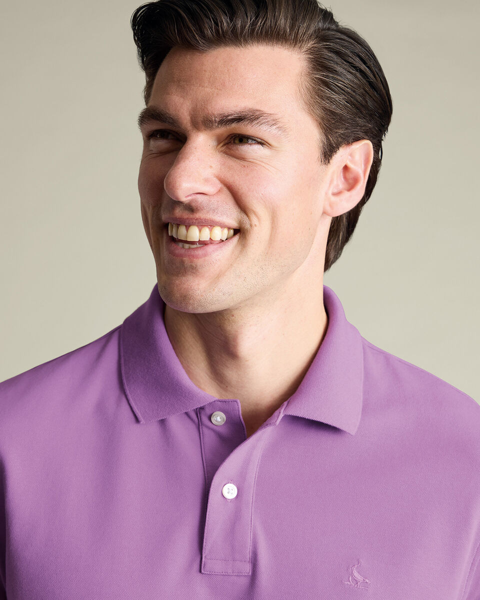 Pique Polo – Purple