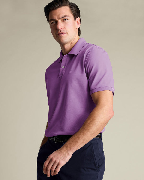 Pique Polo – Purple