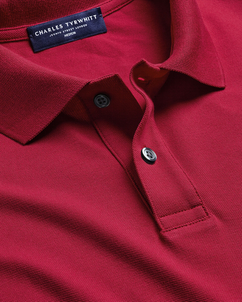 Pique Polo - Red
