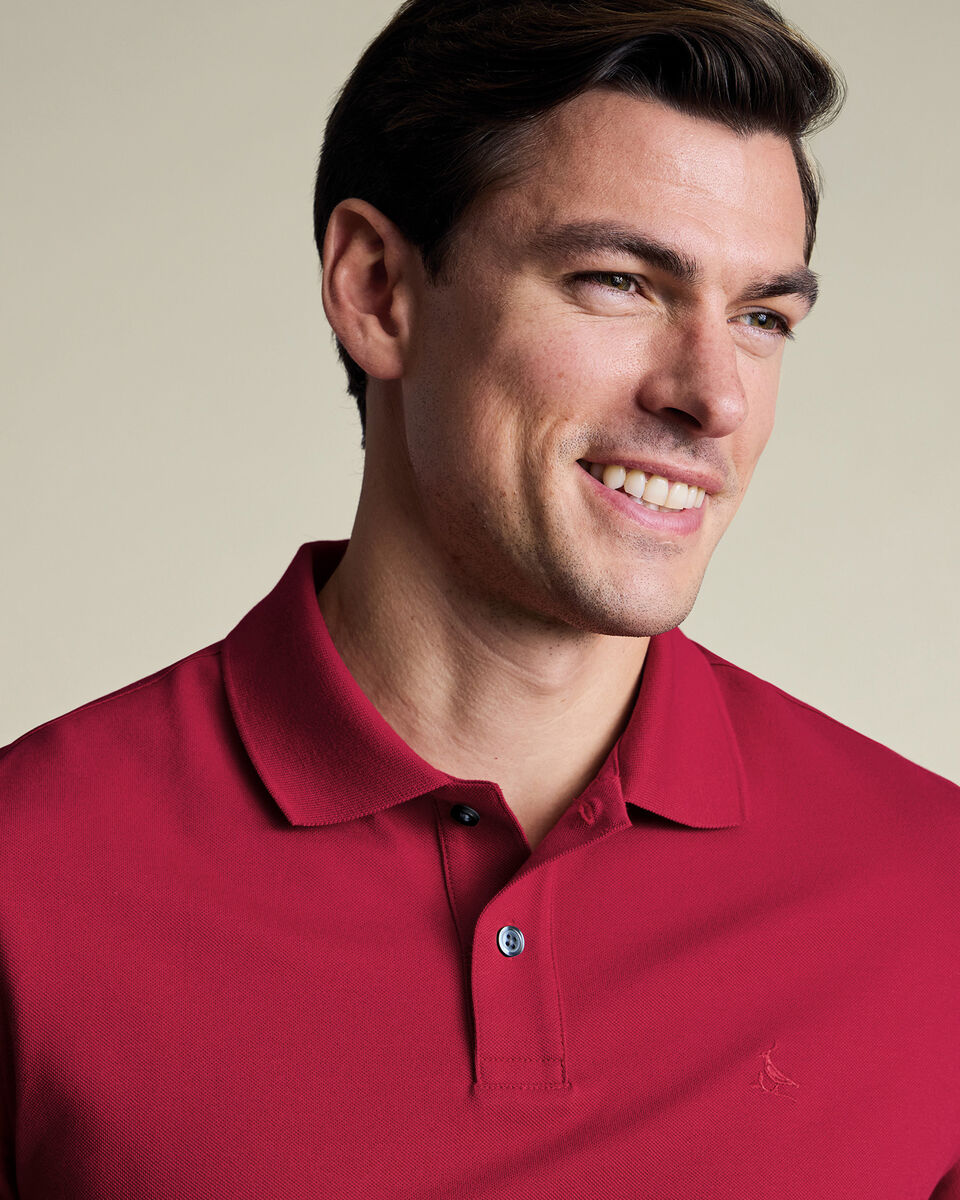 Pique Polo - Red