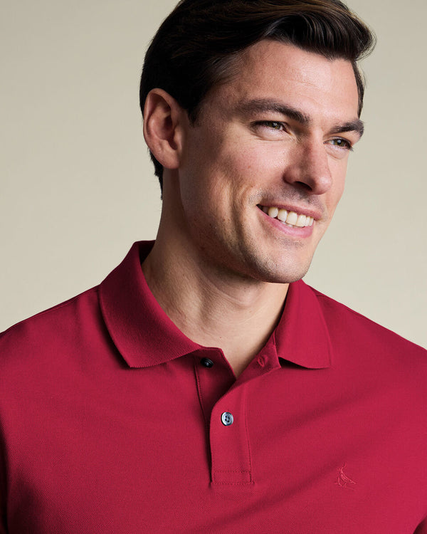 Pique Polo - Red