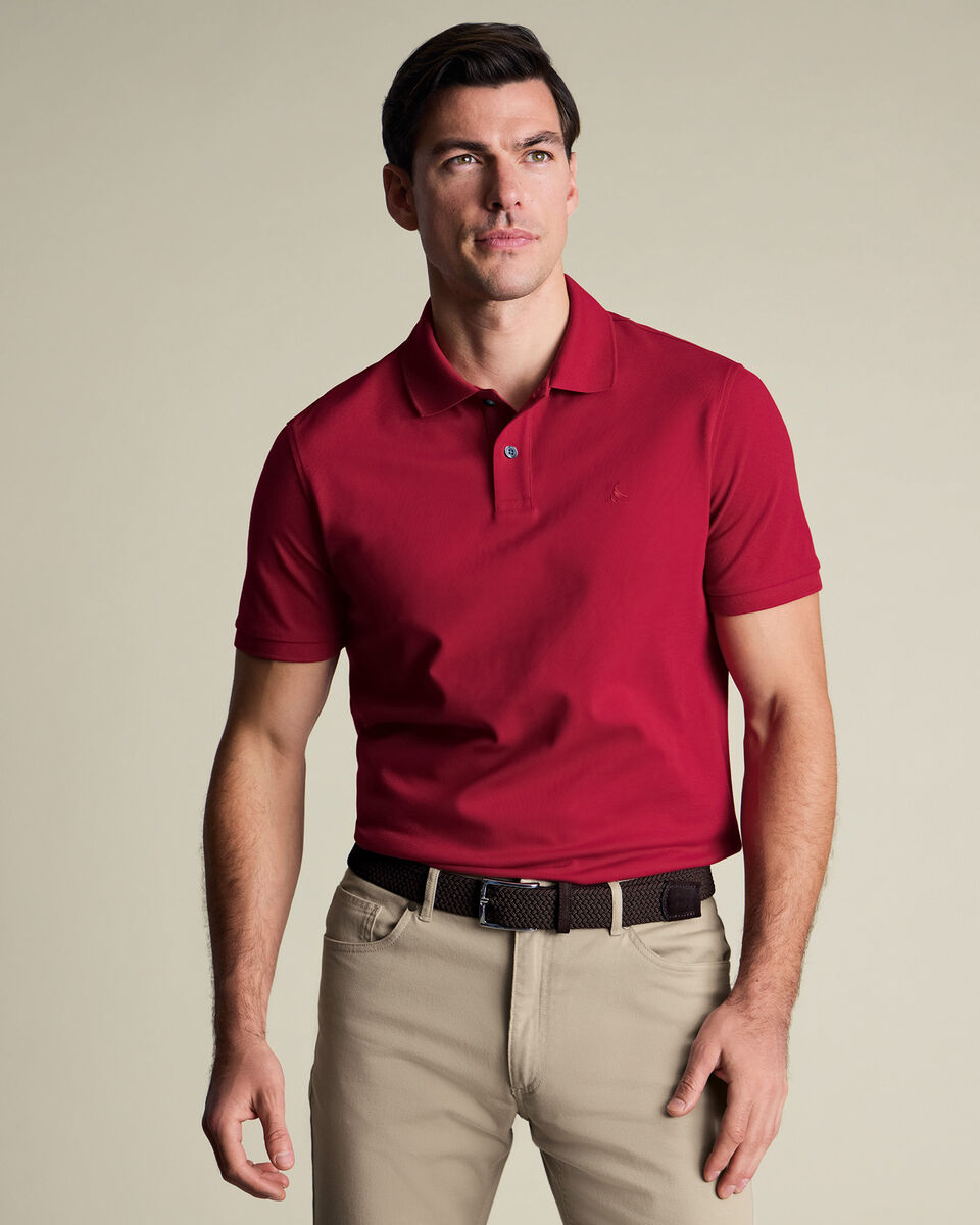 Pique Polo - Red Main image