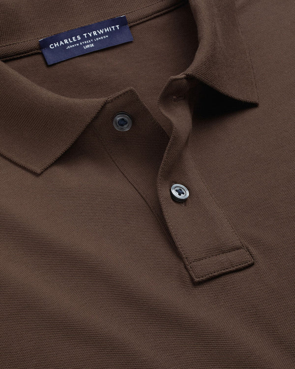 Pique Polo - Brown