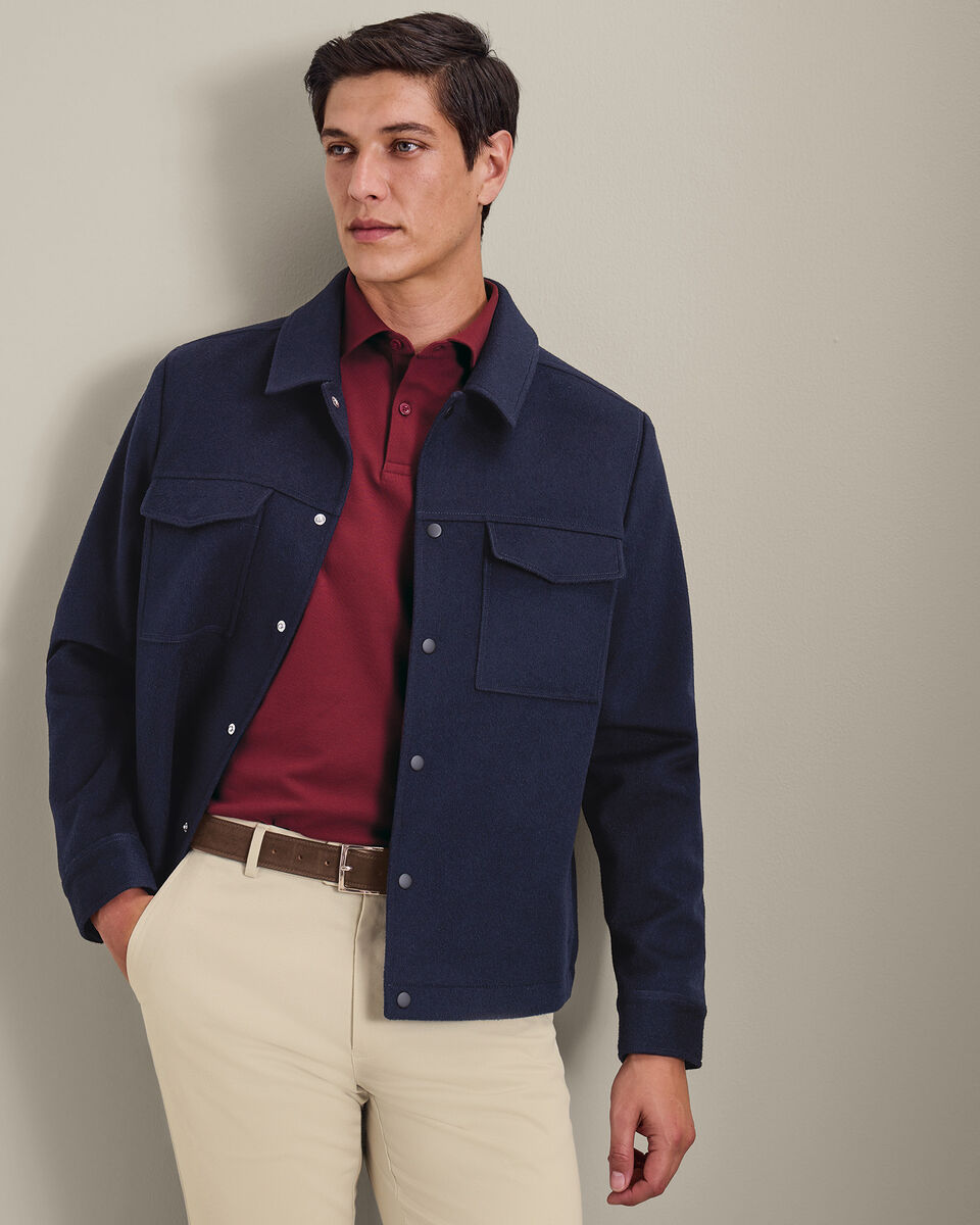 Smart Pique Polo - Maroon Red