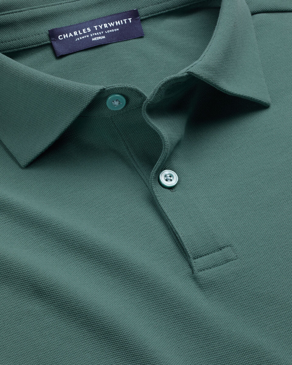 Smart Pique Polo - Teal Green