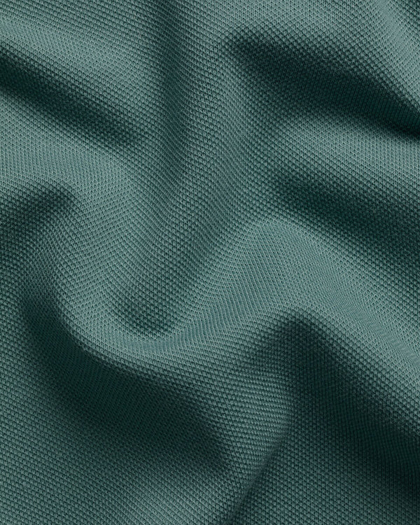 Smart Pique Polo - Teal Green