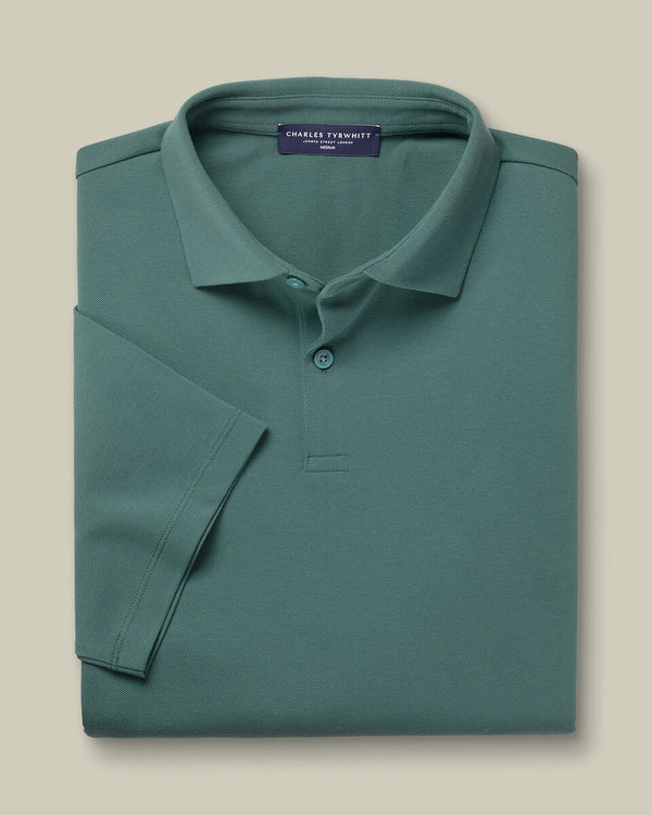 Smart Pique Polo - Teal Green