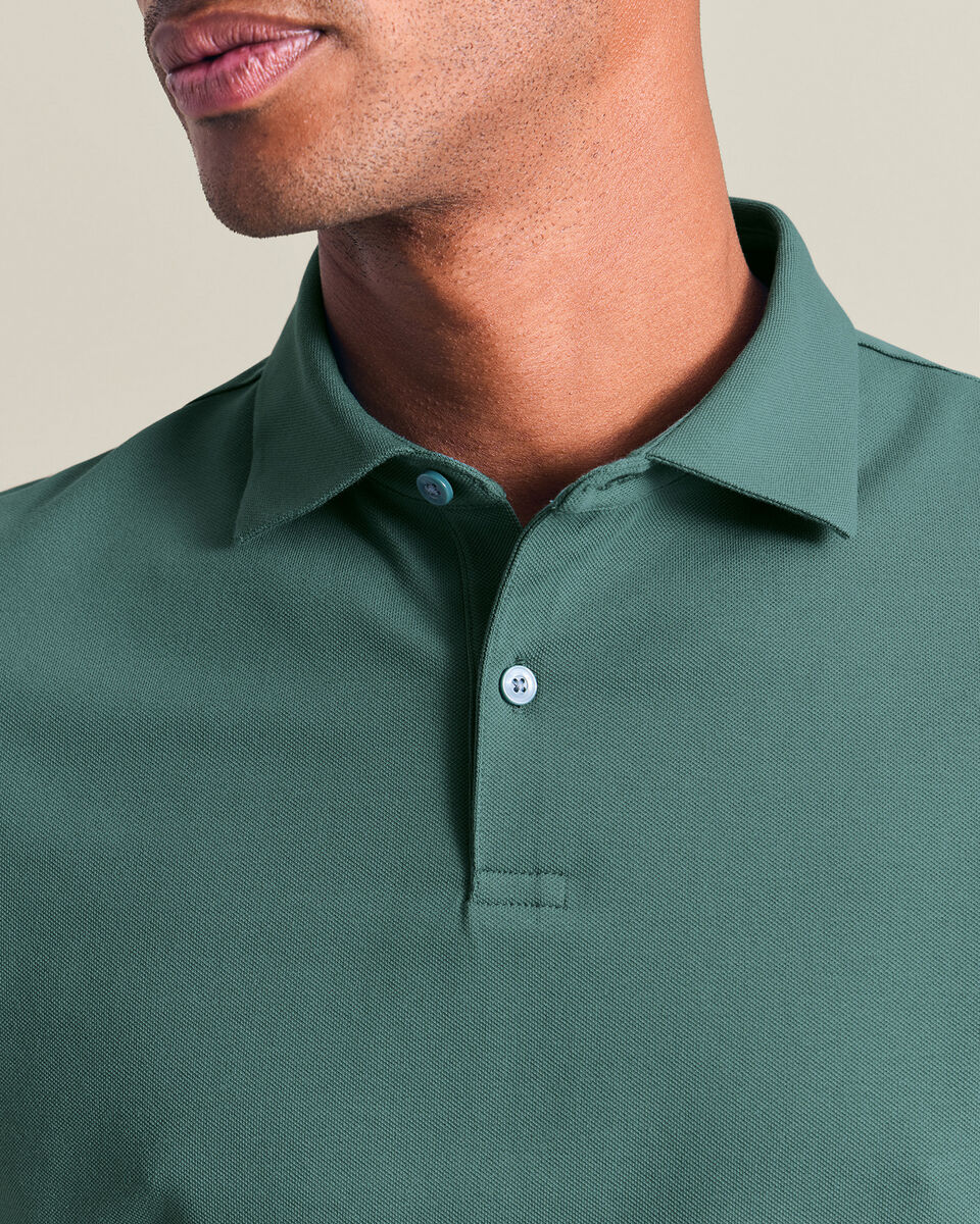 Smart Pique Polo - Teal Green
