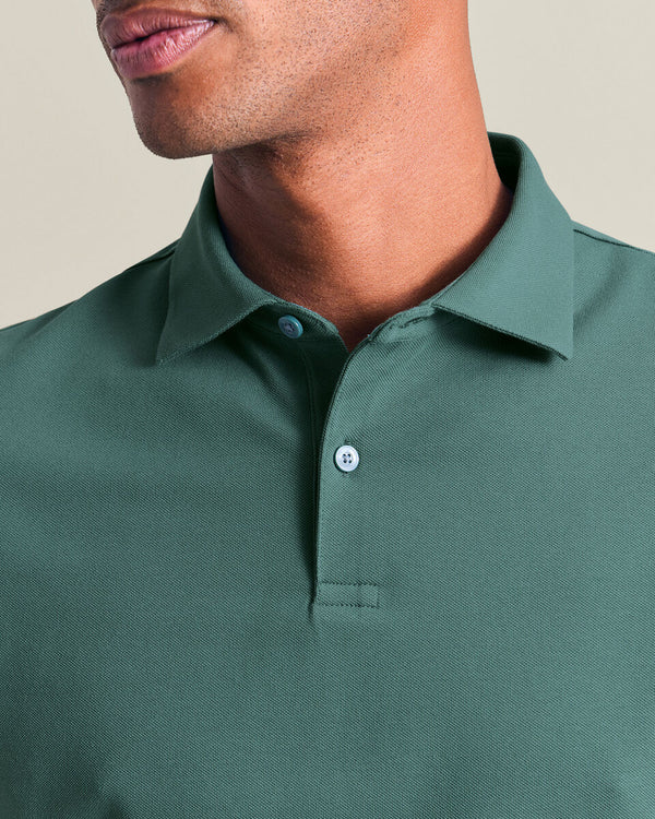 Smart Pique Polo - Teal Green