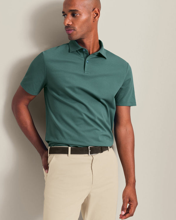 Smart Pique Polo - Teal Green