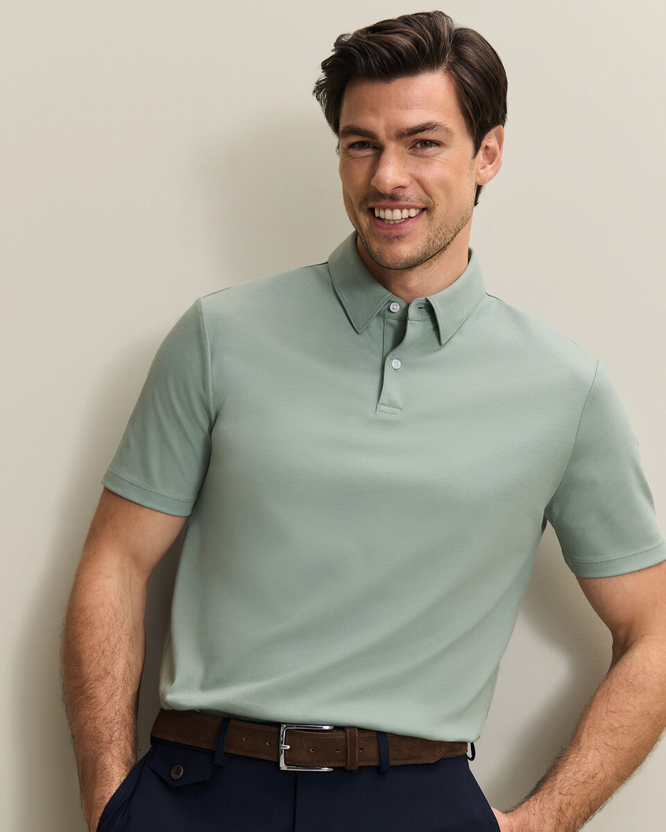 Smart Cotton Polo - Light Green Main image