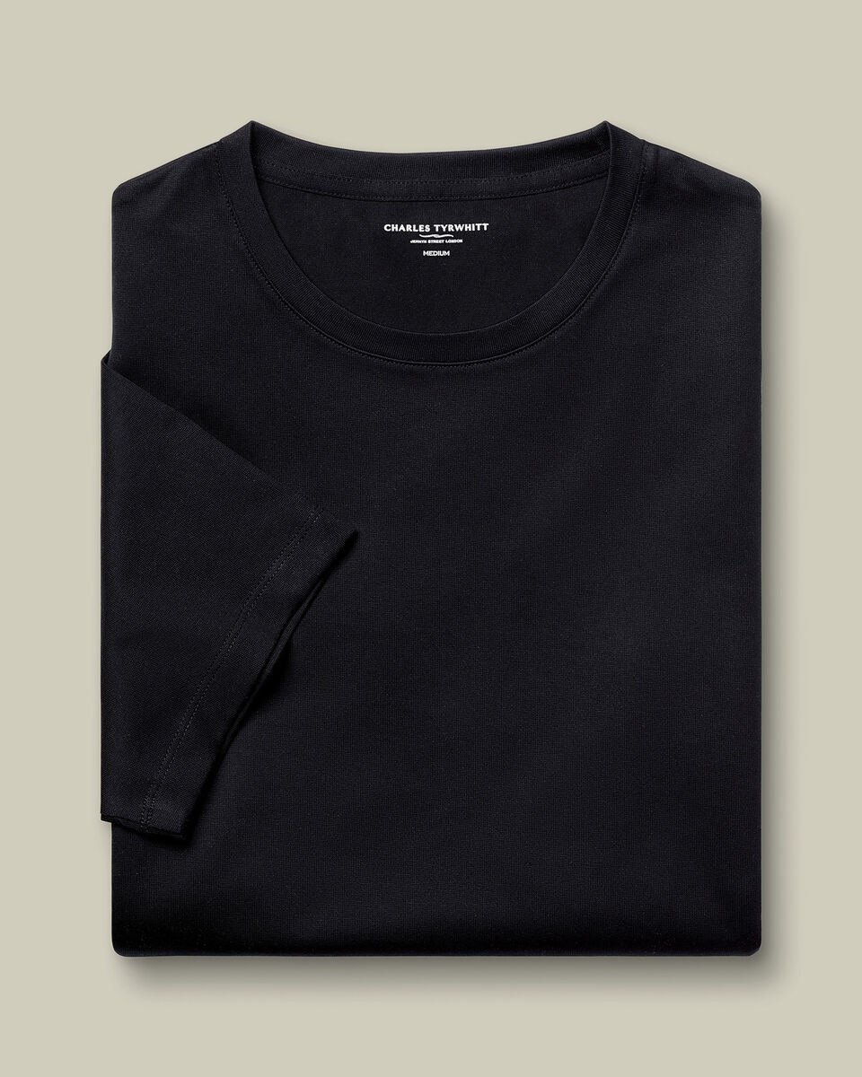 Pure Cotton T-Shirt - Black