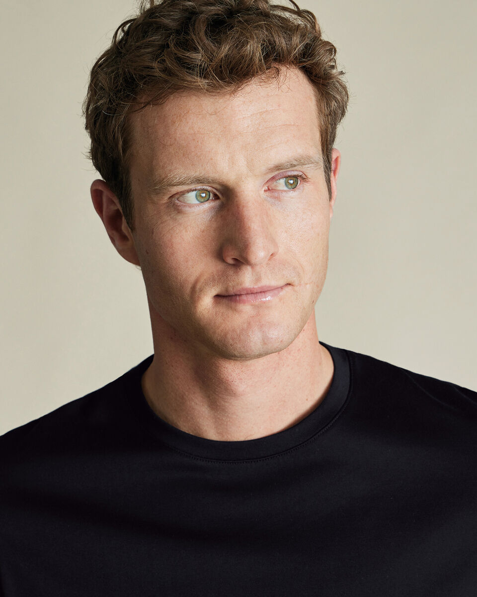 Pure Cotton T-Shirt - Black Secondary image