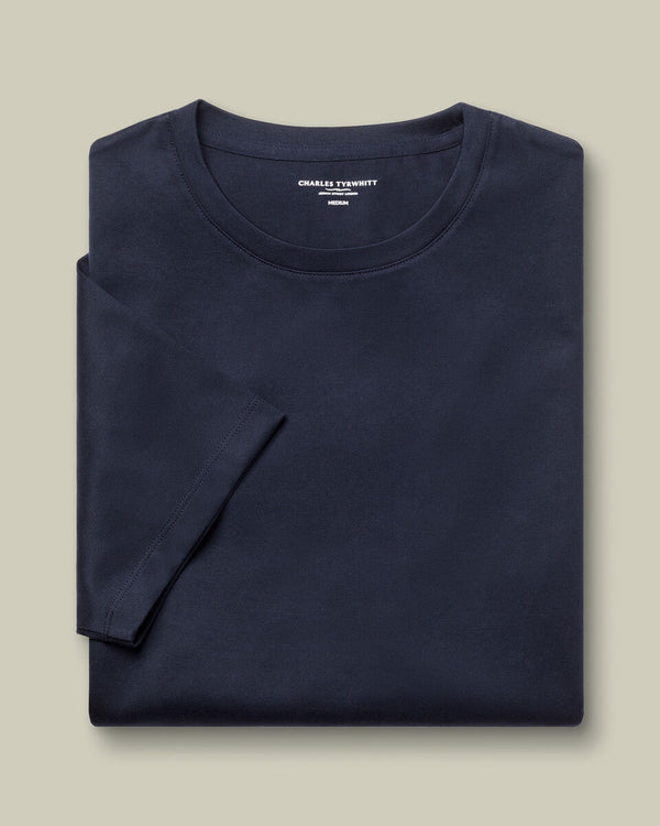 Pure Cotton T-Shirt - Navy Blue