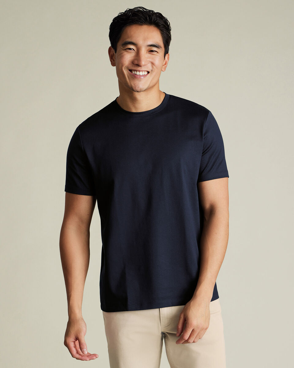 Pure Cotton T-Shirt - Navy Blue