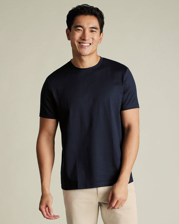 Pure Cotton T-Shirt - Navy Blue