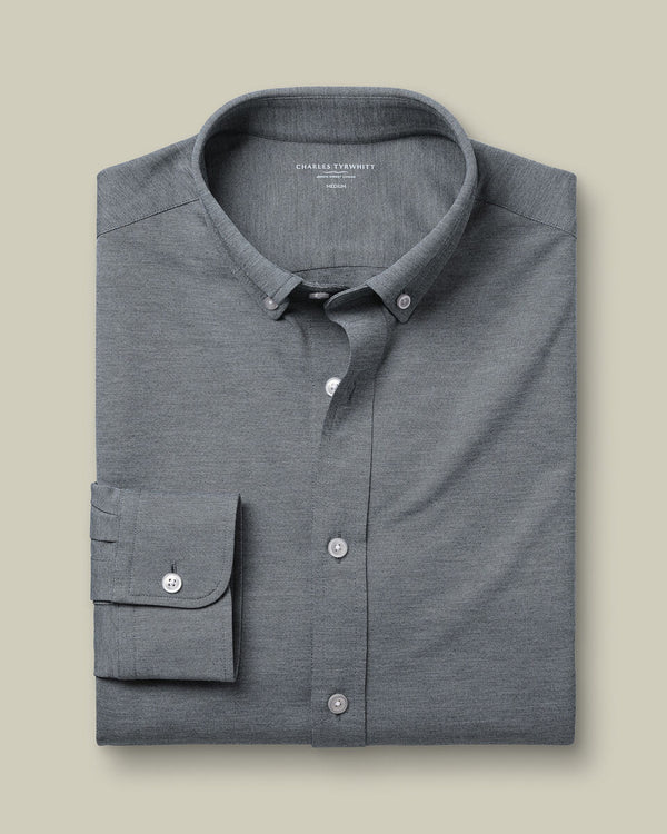 Performance Stretch Jersey Shirt - Flint Gray