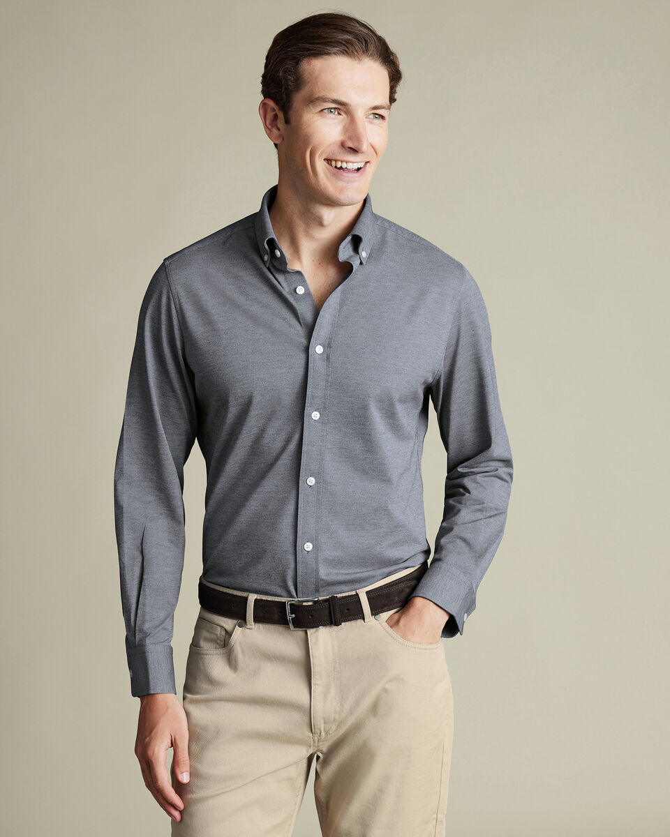 Performance Stretch Jersey Shirt - Flint Gray Main image