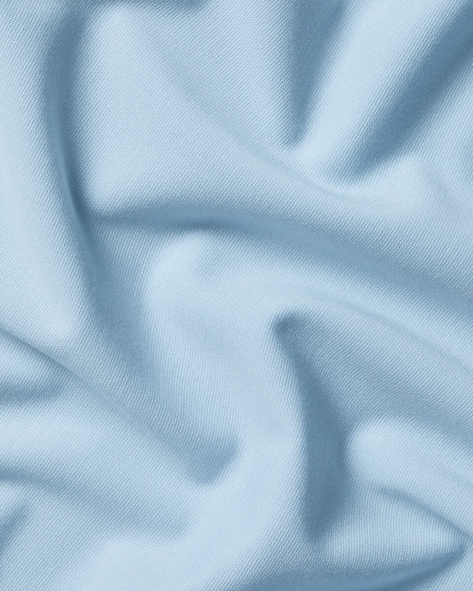Performance Zip Neck Top - Light Blue