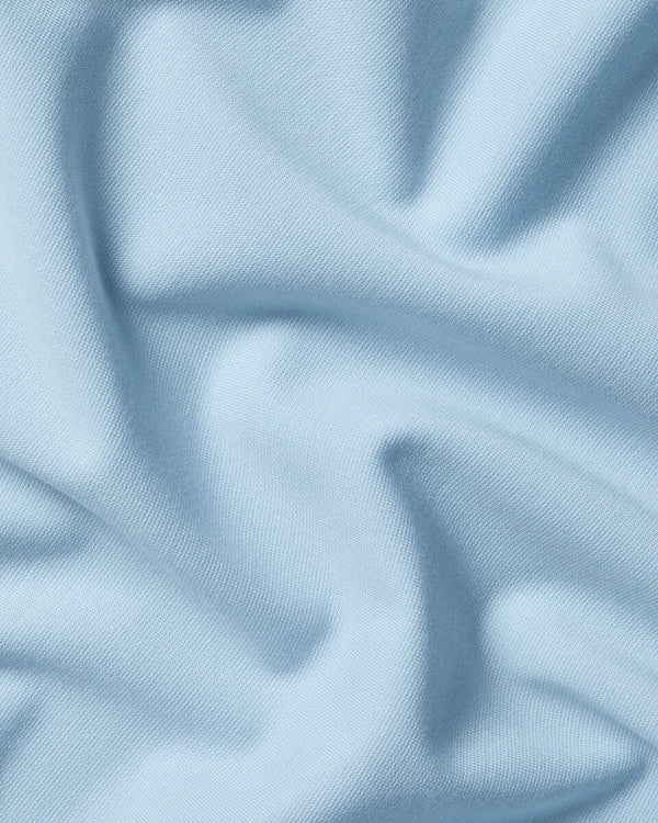 Performance Zip Neck Top - Light Blue