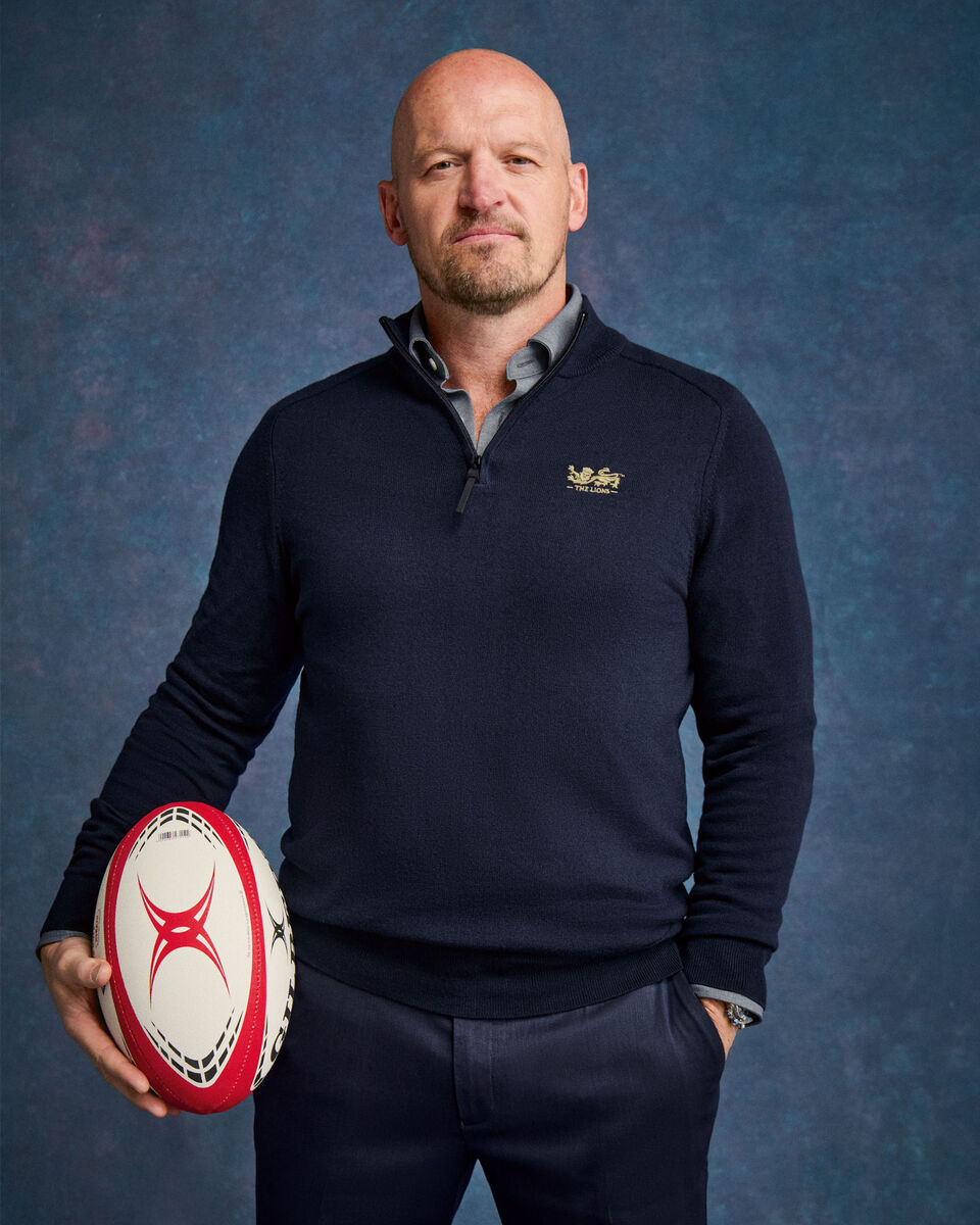 The Lions Pure Merino Performance Quarter Zip Sweater - Navy Main image