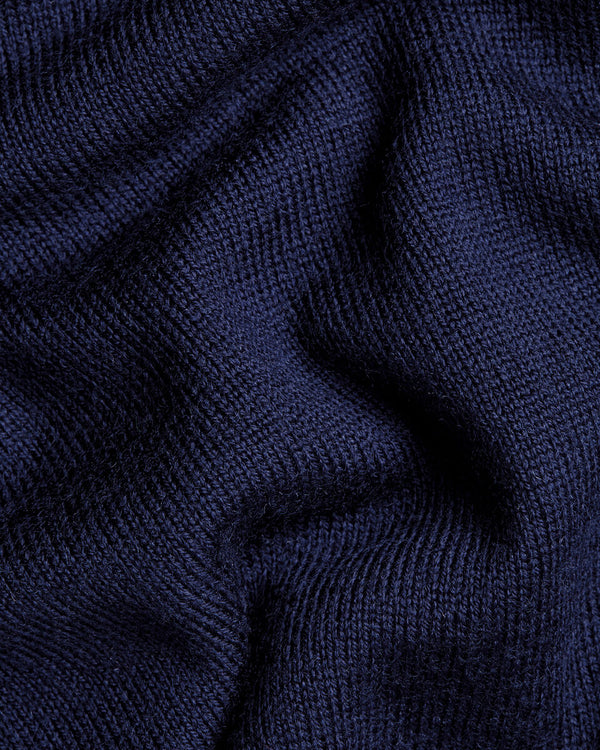 Pure Merino Cardigan - Navy