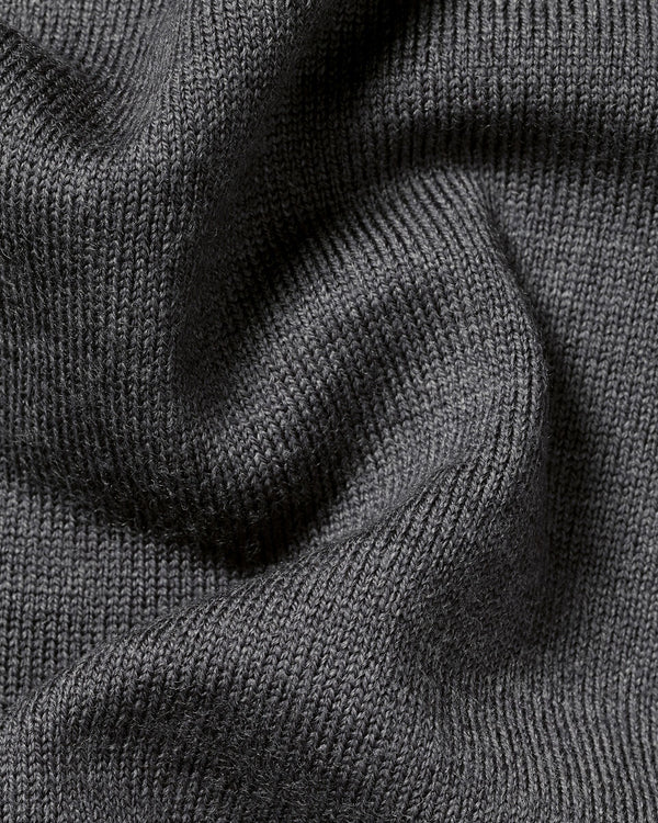 Pure Merino Turtleneck Sweater - Gray