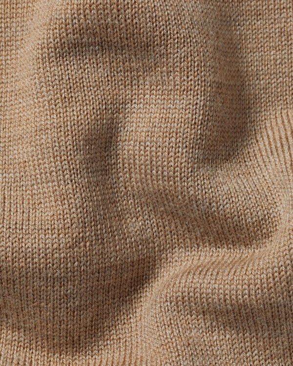 Pure Merino Turtleneck Sweater - Oatmeal