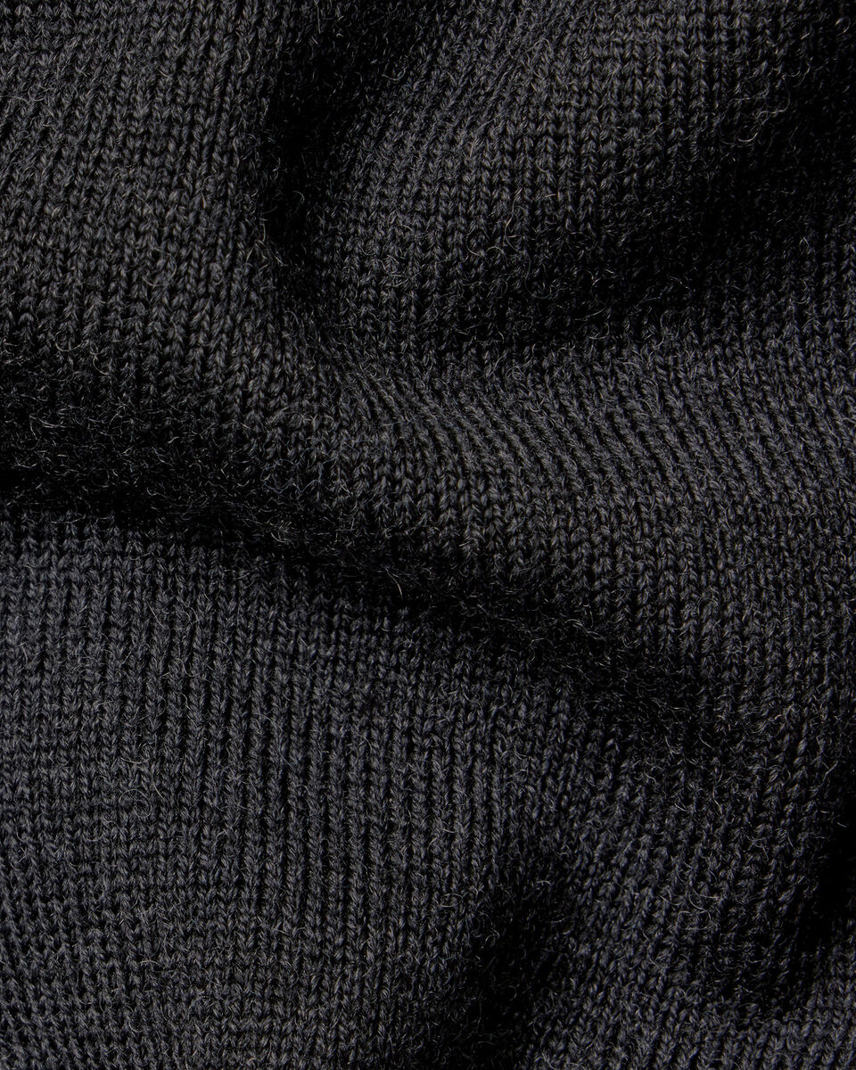 Merino Crew Neck Sweater - Charcoal Gray