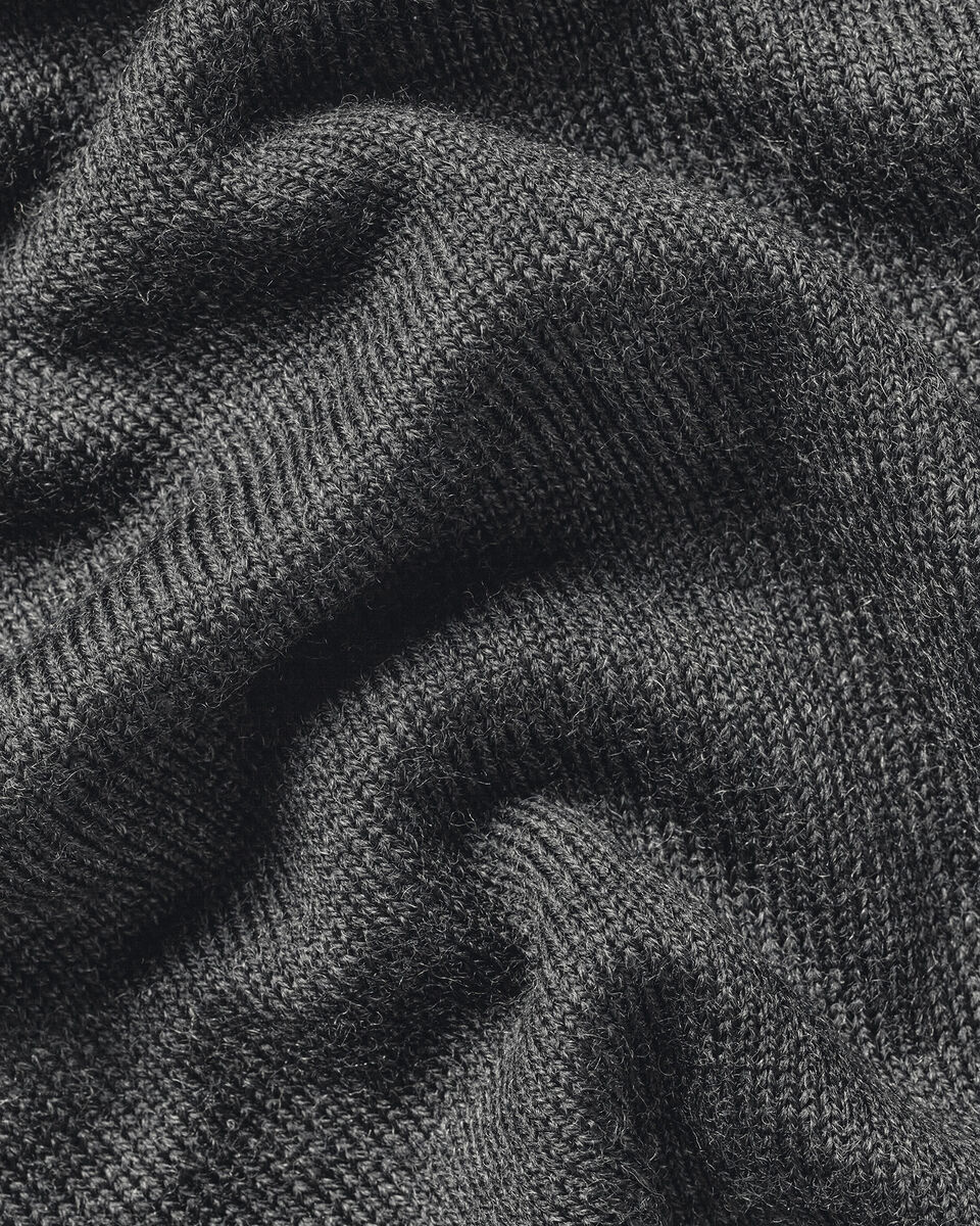 Pure Merino Cardigan - Gray