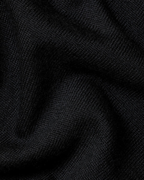 Pure Merino Zip Vest - Black