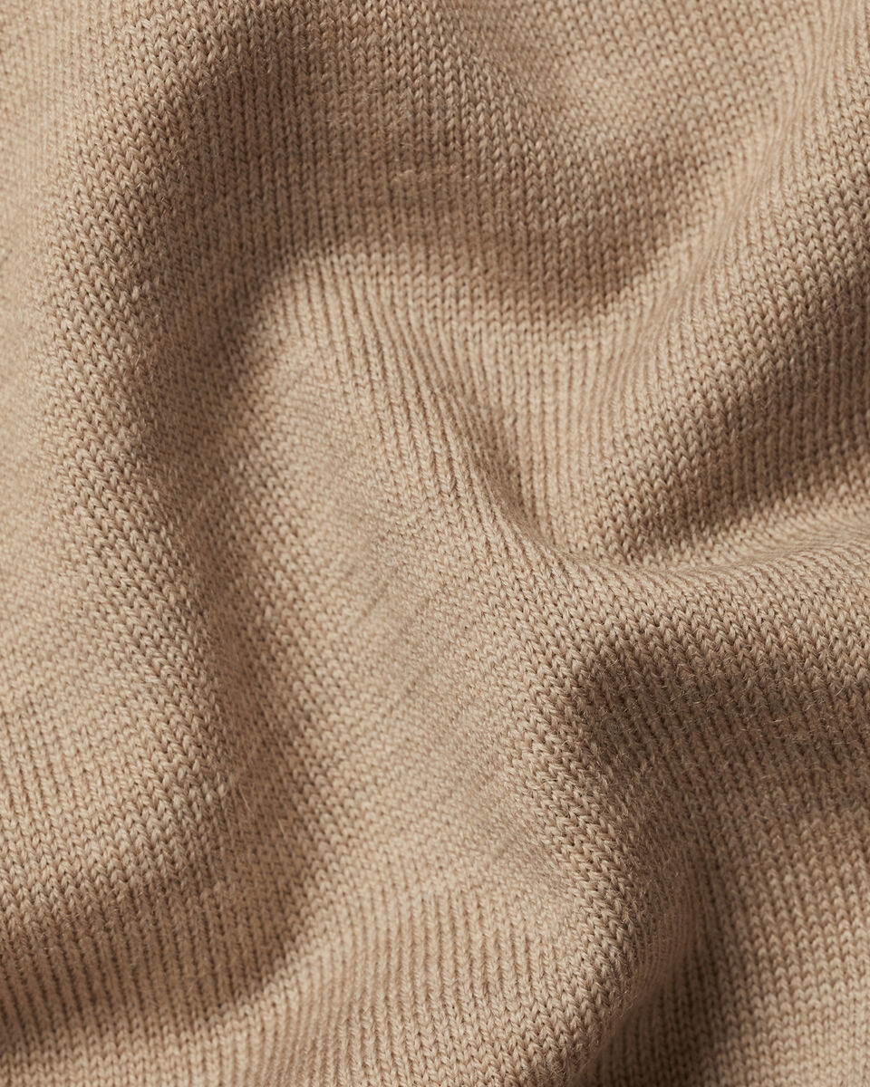 Pure Merino V-Neck Sweater - Oatmeal