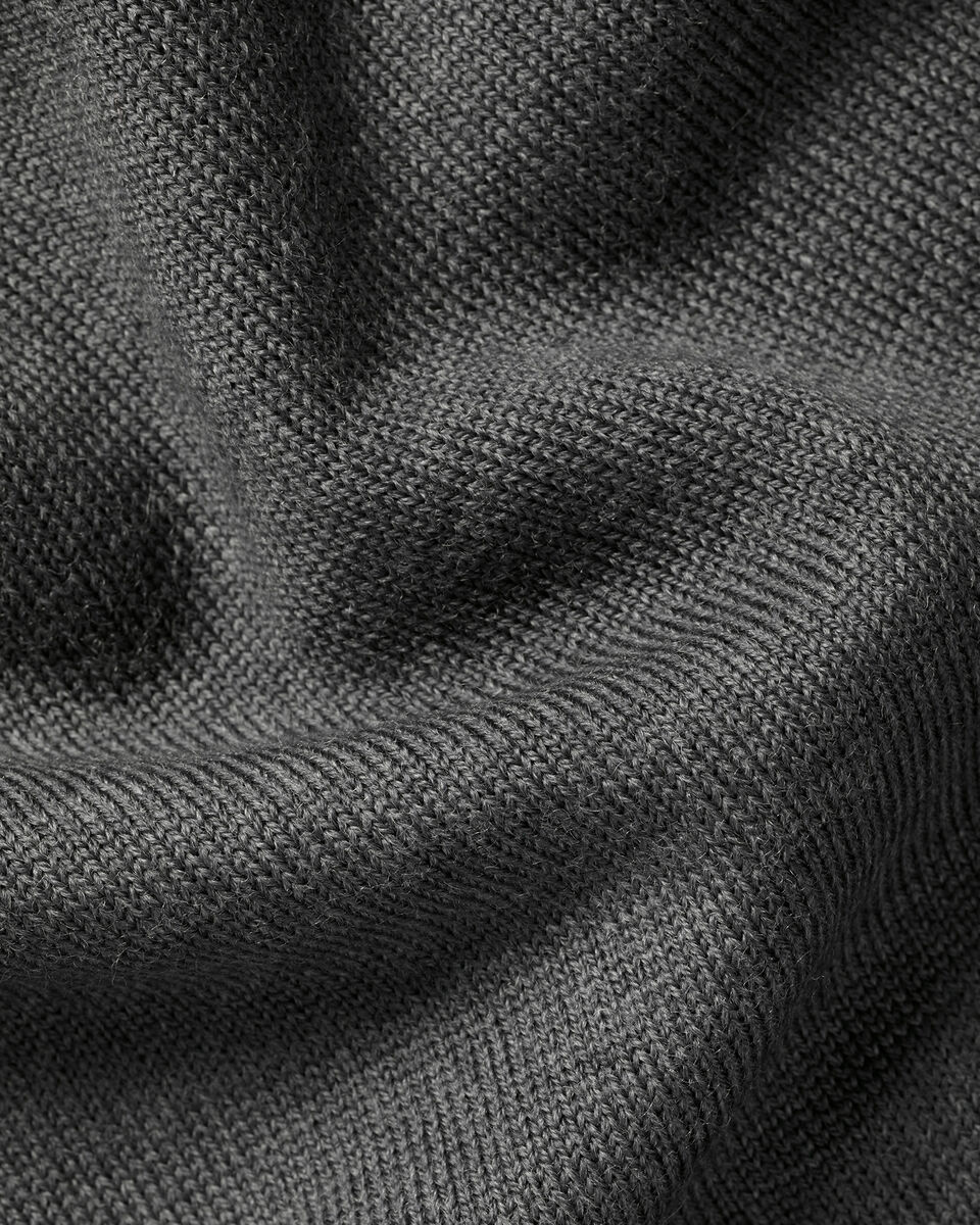 Pure Merino Crew Neck Sweater - Gray