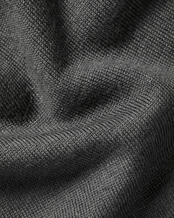 Pure Merino Crew Neck Sweater - Gray