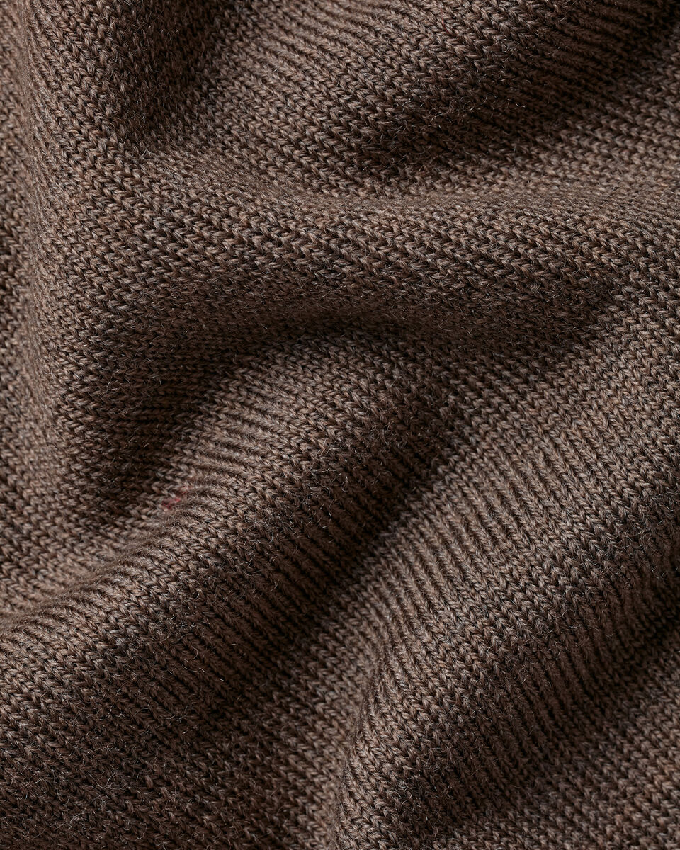Pure Merino V-Neck Sweater – Mocha