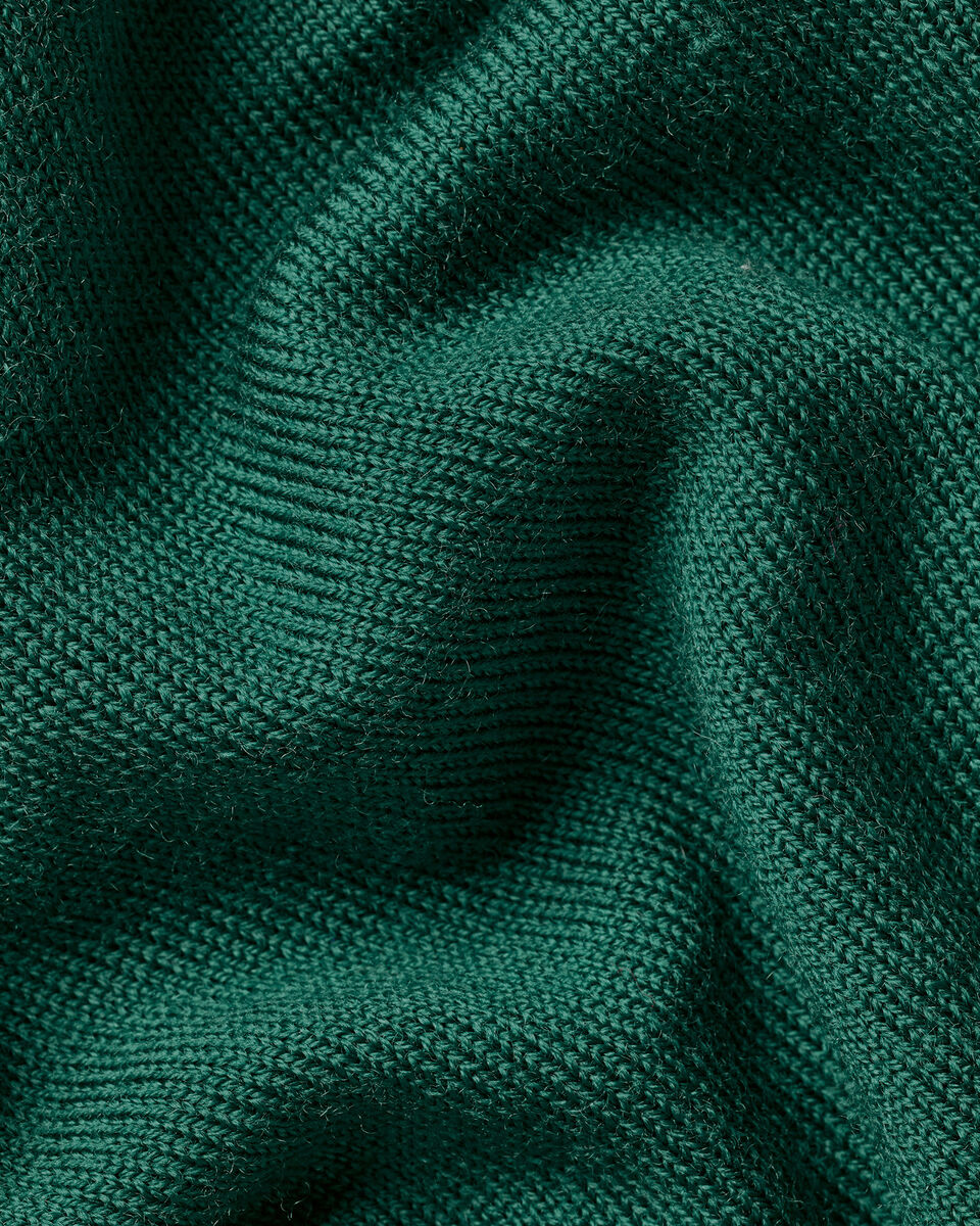 Pure Merino Quarter Zip Sweater – Green