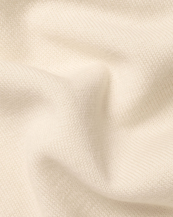 Pure Merino Crew Neck Sweater - Cream