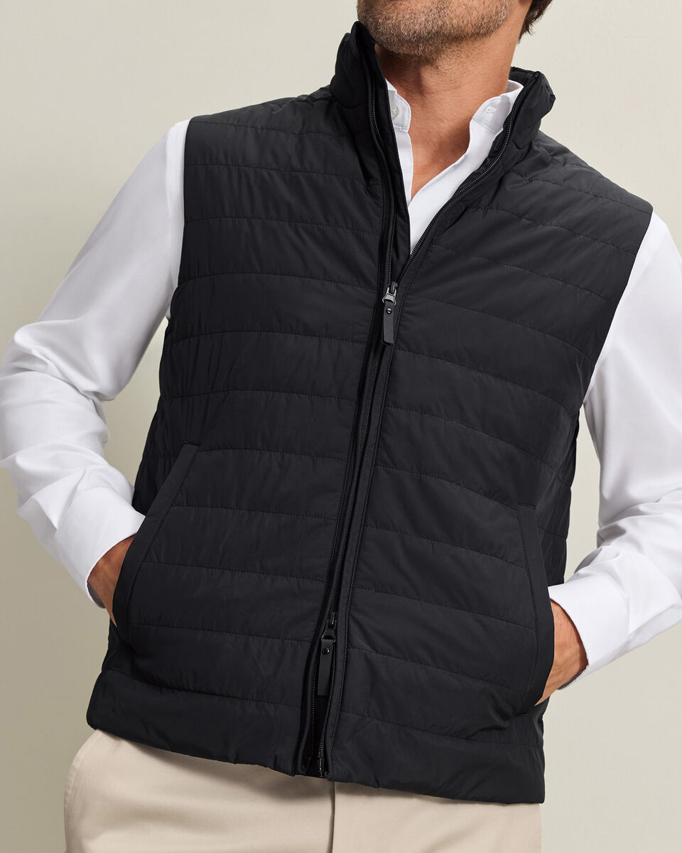 Lightweight Quilted Vest - Black