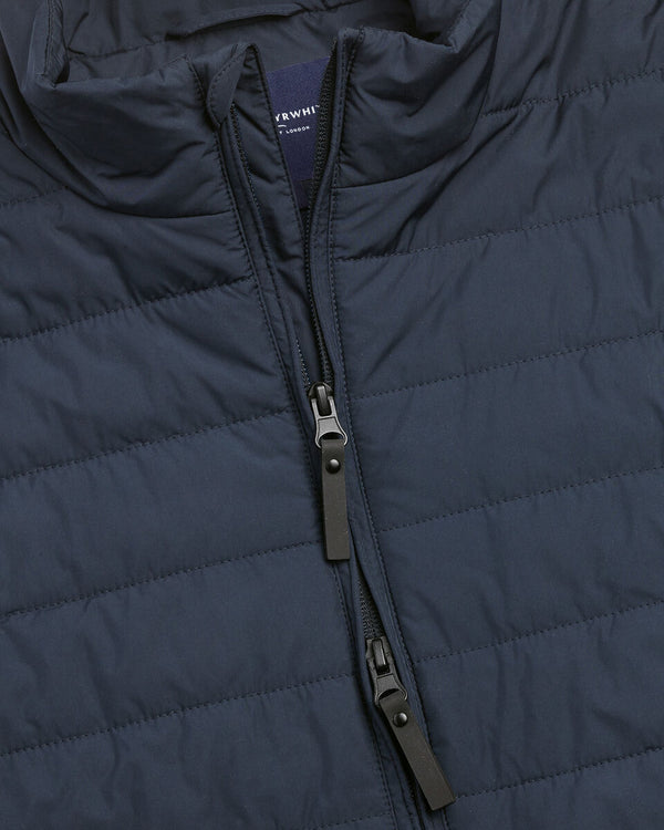 Lightweight Quilted Vest - Navy