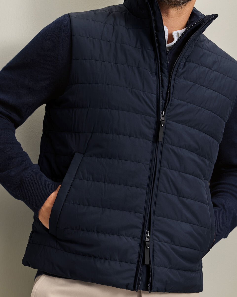 Lightweight Quilted Vest - Navy