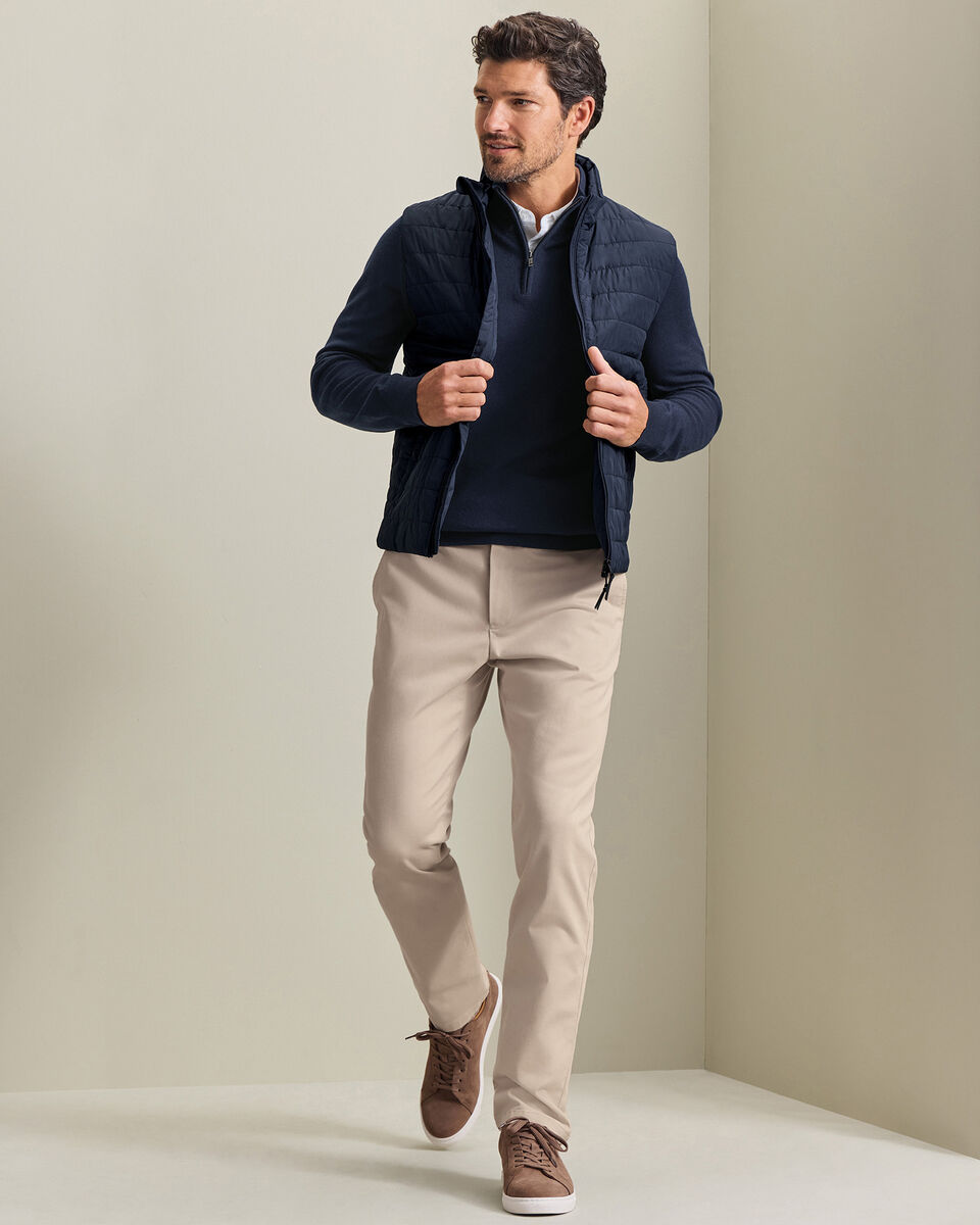 Lightweight Quilted Vest - Navy