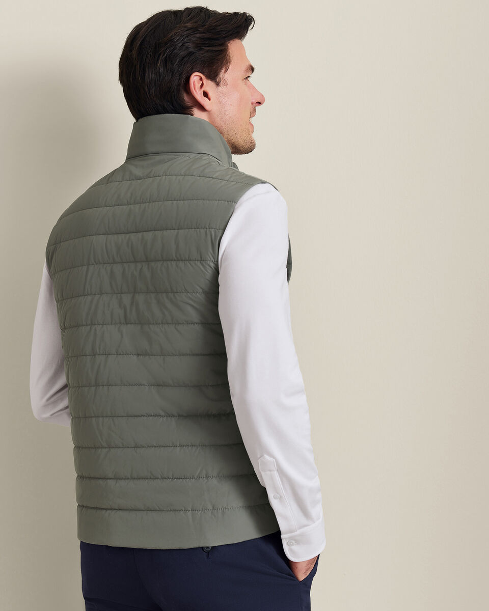 Lightweight Quilted Vest - Sage Green Secondary image
