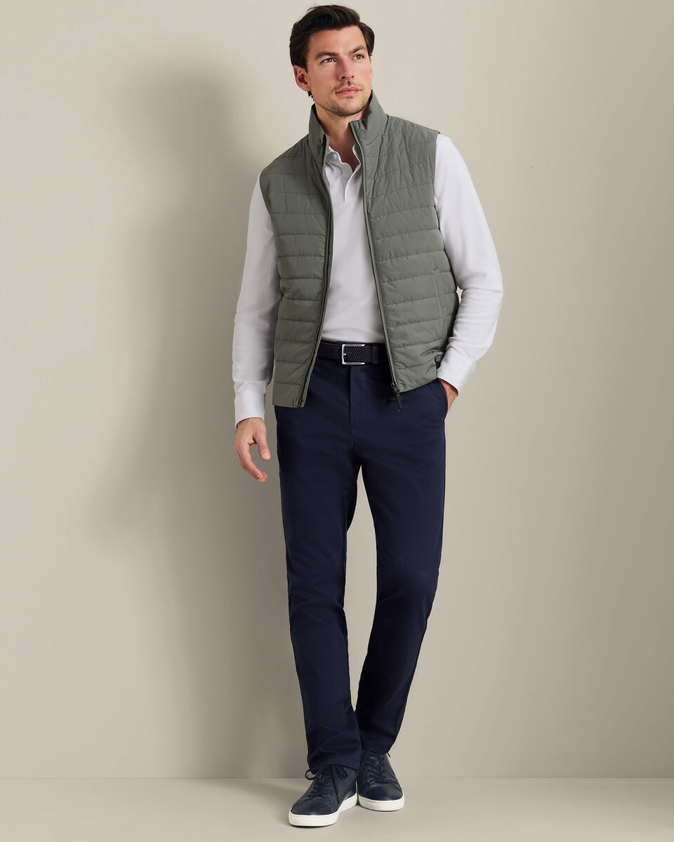 Lightweight Quilted Vest - Sage Green